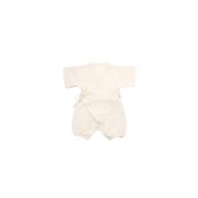 Salopeta petrecuta din muselina, BabyCosy, 100% bumbac organic, Ecru (Marime: 6-9 luni) JEMBC-CSYM7000-6