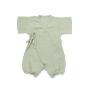 Salopeta petrecuta din muselina, BabyCosy, 100% bumbac organic, Verde (Marime: 3-6 Luni) JEMBC-CSYM7002-3