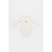 Set 2 body-uri cu maneca lunga bebe unisex Girafa, Baby Cosy, 100% bumbac organic (Marime: 3-6 Luni) JEMBC-CSY5788-3