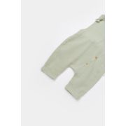 Salopeta de vara cu pantaloni lungi din muselina, BabyCosy, 100% bumbac organic, verde (Marime: 18-24 Luni) JEMBC-CSYM7008-18