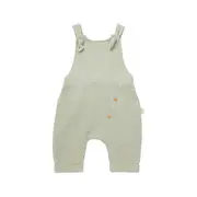 Salopeta de vara cu pantaloni lungi din muselina, BabyCosy, 100% bumbac organic, verde (Marime: 9-12 luni) JEMBC-CSYM7008-9