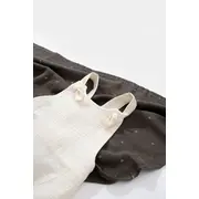 Salopeta de vara cu pantaloni lungi din muselina, BabyCosy, 100%bumbac, ecru (Marime: 12-18 Luni) JEMBC-CSYM7006-12