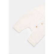 Salopeta de vara cu pantaloni lungi din muselina, BabyCosy, 100%bumbac, ecru (Marime: 3-6 Luni) JEMBC-CSYM7006-3