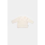 Set bluzita petrecuta si panataloni lungi din muselina, Baby Cosy, 100% bumbac organic, Ecru (Marime: 6-9 luni) JEMBC-CSYM7012-6