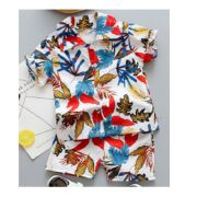 Costumas de vara pentru baietei - colored leaves (marime disponibila: 18-24 luni) mdxgsuc792-de4.18-24 luni