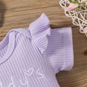 Costumas cu body lila si pantaloni scurti - Flower MD202303136-R2