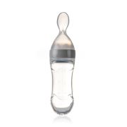 Lingurita cu rezervor pentru bebelusi, BabyJem, cu capac protectie, 90 ml (Culoare: Albastru) JEMbj_8062