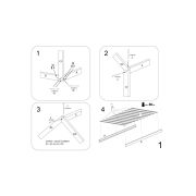 Pat pentru copii casuta yogi alb drm10103