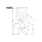 Scaun ergonomic mesh hm fabio negru drm10114