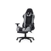 Scaun de birou off 307, gaming, spatar rabatabil, cotiere reglabile, mecanism de balans, 110 kg drm10110