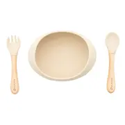 Set tacamuri bebelusi si bol cu ventuza olmitos peach lvtkolm0086
