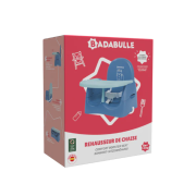 Badabulle- booster pliabil nomad albastru cu pisicuta bbbb009014