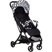 Carucior sport pliabil tip troler, Solo, Tehnologia inovatoare One-Hand Folding, Greutate 6 kg, Cu capotina UPF 50+, Pliere compacta pentru avion, Conform cu standardul european de securitate EN 1888-1:2018, FreeON, Black/White BYN48617