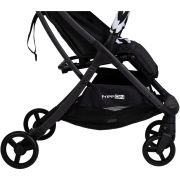 Carucior sport pliabil tip troler, Solo, Tehnologia inovatoare One-Hand Folding, Greutate 6 kg, Cu capotina UPF 50+, Pliere compacta pentru avion, Conform cu standardul european de securitate EN 1888-1:2018, FreeON, Black/White BYN48617