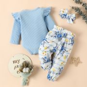 Compleu pentru fetite cu body bleu - mommy's little girl (marime disponibila: 3-6 luni (marimea 18 incaltaminte)) li202303149-de.3-6 luni (marimea 18 incaltaminte)