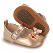 Pantofiori aurii cu fundita din satin LIE105-3-p19