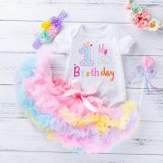 Body cu fustita multicolora - My first birthday AM202303472