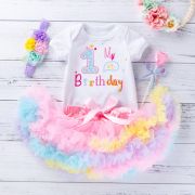 Body cu fustita multicolora - My first birthday AM202303472