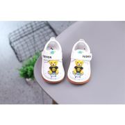 Pantofiori albi pentru baietei - Ursulet AMJY123-2-p31