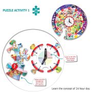 Puzzle - invatam ceasul cu ursuletul