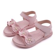 Sandale roz cu floricele - Antonia LIL-68-2-SI