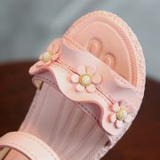 Sandale roz cu floricele - Antonia LIL-68-2-SI