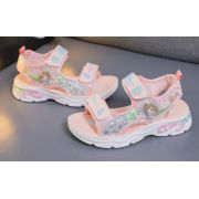 Sandale roz pudra pentru fetite - Angel LIMH004-1-SI