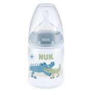 Biberon Nuk First Choice PP 150 ml Control Temperatura Tetina Silicon M 0-6 luni Crocodil ERFMAR-N5007