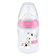Biberon Nuk First Choice PP 150 ml Control Temperatura Tetina Silicon M 0-6 luni Girafa ERFMAR-N5014
