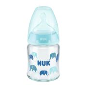 Biberon Nuk First Choice Sticla 120 ml Control Temperatura Tetina Silicon M 0-6 luni Bleu ERFMAR-N4901