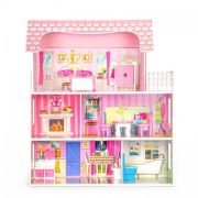Casuta pentru papusi cu mobilier ecotoys w06a139 edeediw06a139