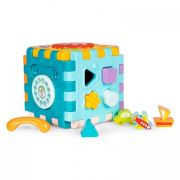 Cub interactiv 6 in 1 cu sunete si lumini huanger he0530 edeedihe0530
