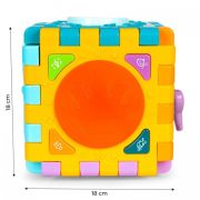 Cub interactiv 6 in 1 cu sunete si lumini huanger he0530 edeedihe0530