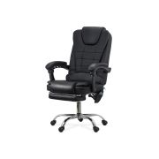 Scaun directorial cu functie de masaj off 418m, temporizator, 7 puncte, inaltime reglabila, cadru cromat, 120 kg, negru drm10124