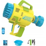 Pistol pentru baloane de sapun Bubble Maker Ikonka IK18050 BBJIK18050_Galben