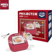 Proiector desen cu 20 sabloane si 6 carioci 22.5 x 18 x 6 cm Koala Diary KD80309 BBJKD80309_Roz