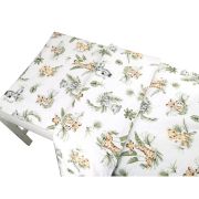 Qmini - Lenjerie junior cu 2 piese, Din bumbac certificat Oeko Tex Standard 100, 140 x 200 cm, Safari BYN6426972019620
