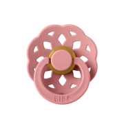 Bibs - suzeta boheme latex, tetina rotunda, 0 luni +-dusty pink bbb210311c