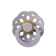 Bibs - suzeta boheme latex, tetina rotunda, 0 luni +-fossil grey bbb210303c