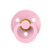 Bibs - suzeta colour latex, tetina rotunda, 0 luni +-baby pink bbb100234c