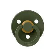 Bibs - suzeta colour latex, tetina rotunda, 0 luni +-hunter green bbb100218c