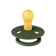 Bibs - suzeta colour latex, tetina rotunda, 0 luni +-hunter green bbb100218c