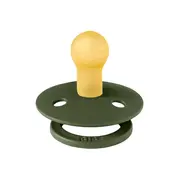 Bibs - suzeta colour latex, tetina rotunda, 0 luni +-hunter green bbb100218c