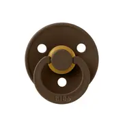 Bibs - suzeta colour latex, tetina rotunda, 0 luni +-mocha bbb100215c