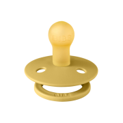 Bibs - suzeta colour latex, tetina rotunda, 0 luni +-mustard bbb100254c