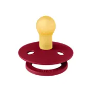 Bibs - suzeta colour latex, tetina rotunda, 0 luni +-ruby bbb100263c