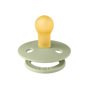 Bibs - suzeta colour latex, tetina rotunda, 0 luni +-sage bbb100250c