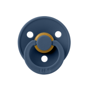 Bibs - suzeta colour latex, tetina rotunda, 0 luni +-steel blue bbb100280c