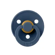 Bibs - suzeta colour latex, tetina rotunda, 0 luni +-steel blue bbb100280c