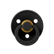 Bibs - suzeta colour latex, tetina rotunda, 18 luni+-black bbb300210c